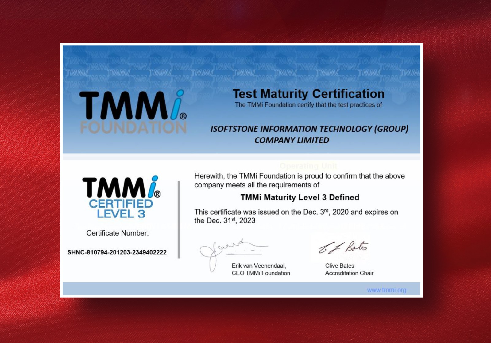 与国际主流手艺接轨 99499威尼斯动力获TMMi3级和CMMI5级双认证